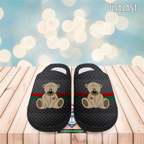 gucci house slippers|fluffy gucci slippers.